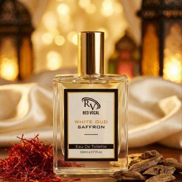 Red Vocal White Oud Saffron Premium Perfume Eau De Toilette 50ml –  Luxury Fragrance For Unisex Set of 2