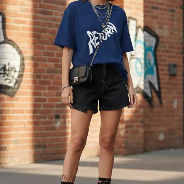 RETURN GRAPHIC PRINTED OVERSIZED T-SHIRT