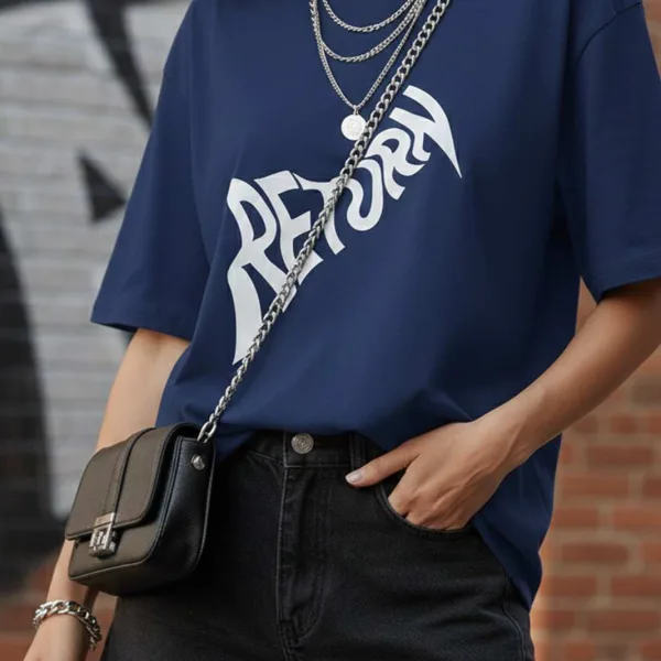 RETURN GRAPHIC PRINTED OVERSIZED T-SHIRT