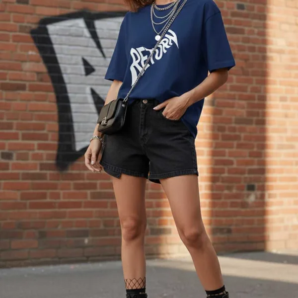 RETURN GRAPHIC PRINTED OVERSIZED T-SHIRT