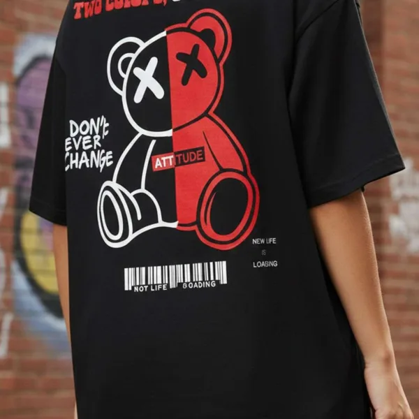 TEDDY GRAPHIC PRINTED OVERSIZED TEE