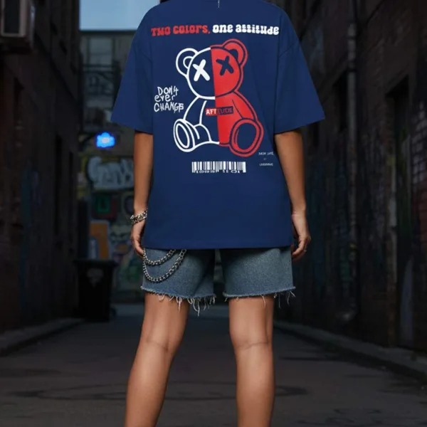 TEDDY GRAPHIC PRINTED OVERSIZED TEE