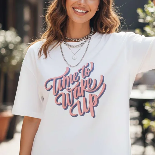 WAKE UP MOOD OVERSIZED TEE