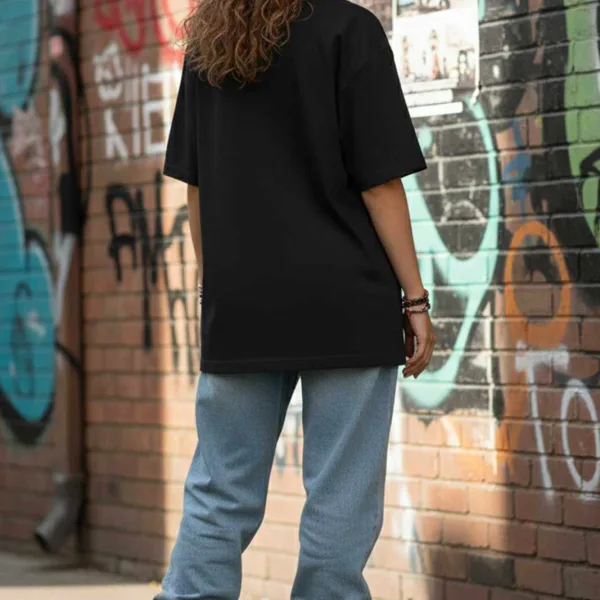 BLUE SPIRAL OVERSIZED TEE