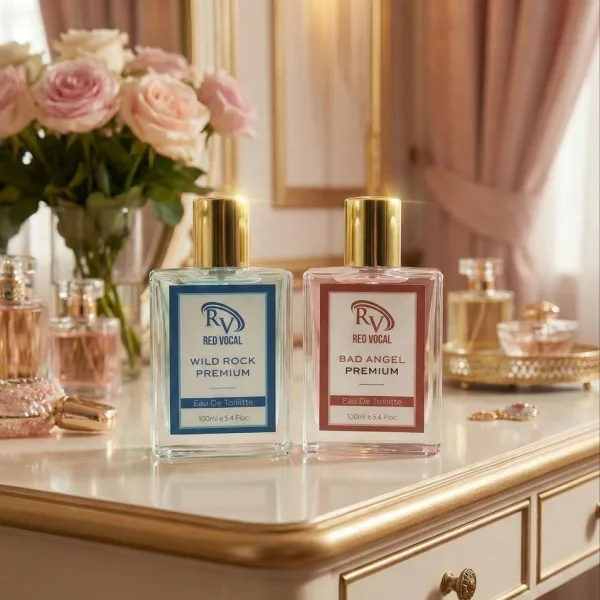 Red Vocal Wild Rock Premium For Men & Bad Angel Premium Perfume Set For Women | Long-Lasting Eau De Toilette | 2 x 100ml