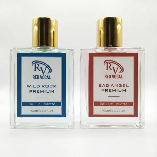 Red Vocal Wild Rock Premium For Men & Bad Angel Premium Perfume Set For Women | Long-Lasting Eau De Toilette | 2 x 100ml