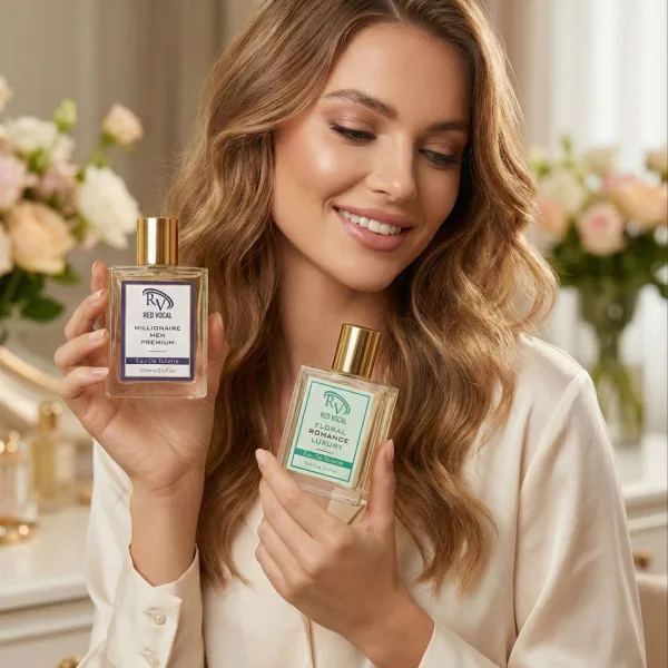 Red Vocal Millionaire Men Premium & Floral Romance luxury Perfume Set For Women | Long-Lasting Premium Eau De Toilette | 2×100ml Gift Combo