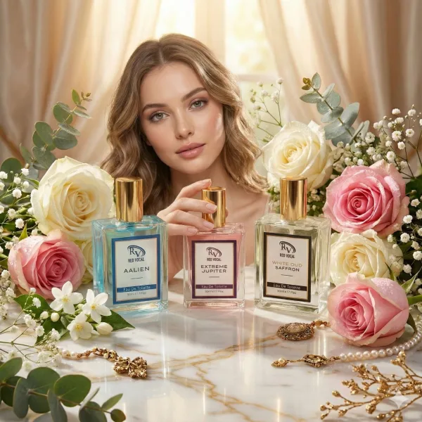 Red Vocal Aalien for Unisex , Extreme Jupiter for Women & White Oud Saffron Premium Perfume for Unisex Combo | Eau De Toilette | 3 x 50ml