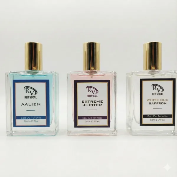 Red Vocal Aalien for Unisex , Extreme Jupiter for Women & White Oud Saffron Premium Perfume for Unisex Combo | Eau De Toilette | 3 x 50ml