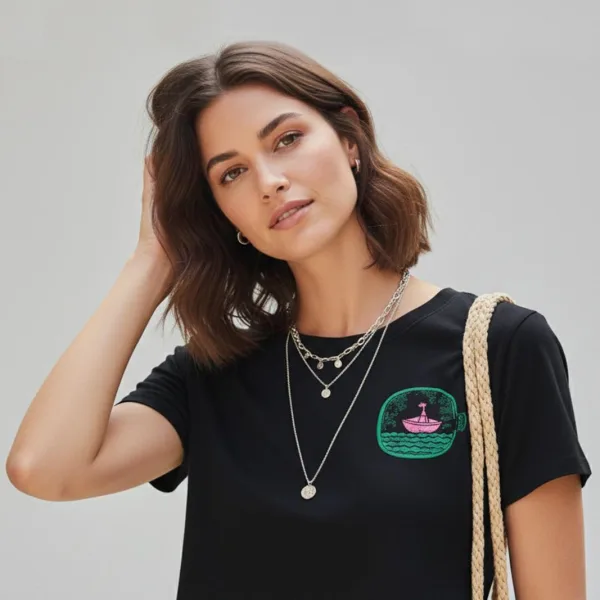 PINK PORT GRAPHIC TEE