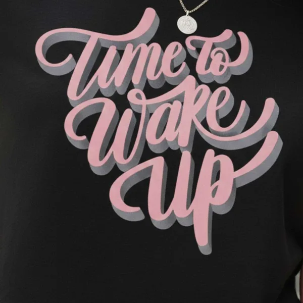 PINK ON STATEMENT CROP TEE