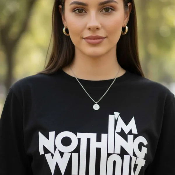 WITHOUT YOU GRAPHIC CROP TEE