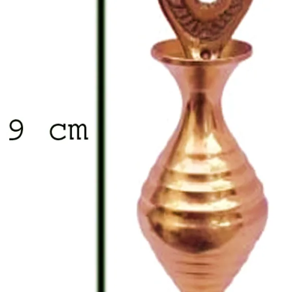 Brass Surmedani With Funnel/Kuppi And Surma Use In Eye's Makeup [Size-9-cm] Pack Of-1 Funnel, 2 Surma Packed, 1 Brass Surmedani