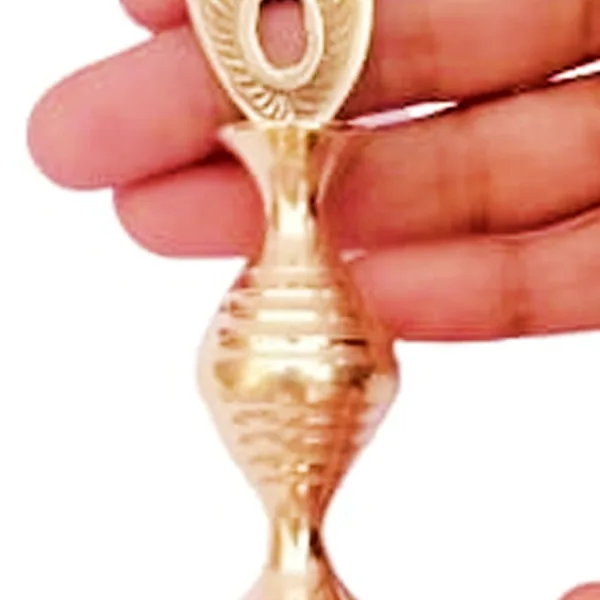 Brass Surmedani With Funnel/Kuppi And Surma Use In Eye's Makeup [Size-9-cm] Pack Of-1 Funnel, 2 Surma Packed, 1 Brass Surmedani