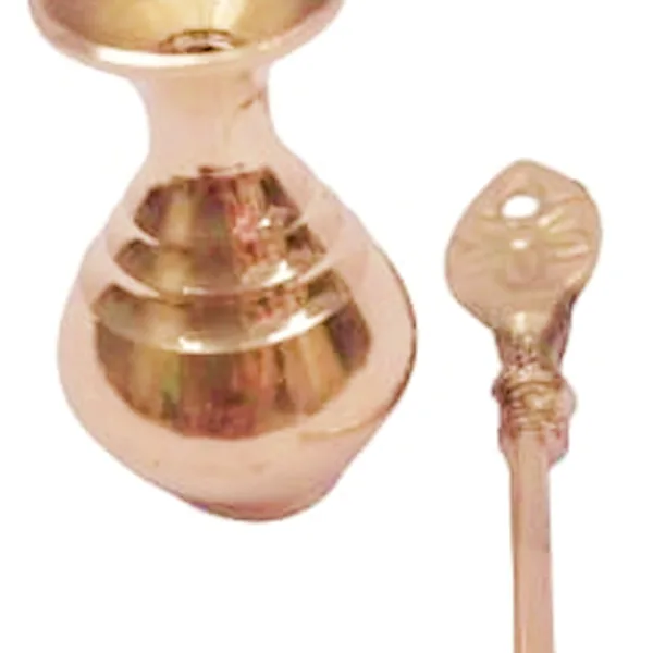 Brass Surmedani With Funnel/Kuppi And Surma Use In Eye's Makeup [Size-8-cm] Pack Of-1 Funnel, 2 Surma Packed, 1 Brass Surmedani