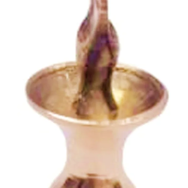 Brass Surmedani With Funnel/Kuppi And Surma Use In Eye's Makeup [Size-8-cm] Pack Of-1 Funnel, 2 Surma Packed, 1 Brass Surmedani