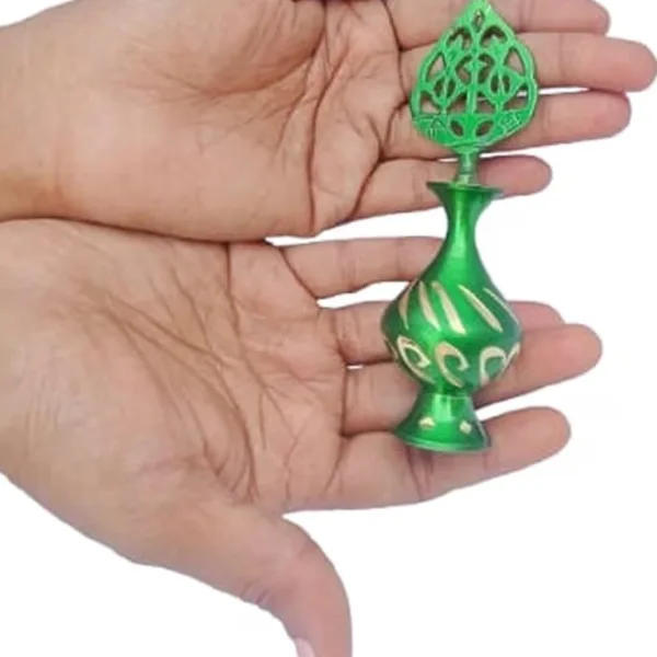 Brass Surmedani With Funnel/Kuppi And Surma Use In Eye's Makeup [Size-13-cm] Pack Of-1 Funnel, 2 Surma Packed, 1 Brass Surmedani