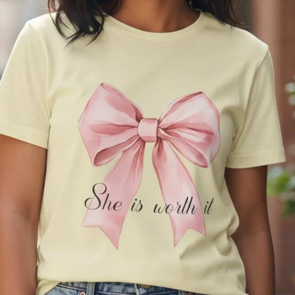 BOW GRAPHIC PRINTED REGULAR T-SHIRT