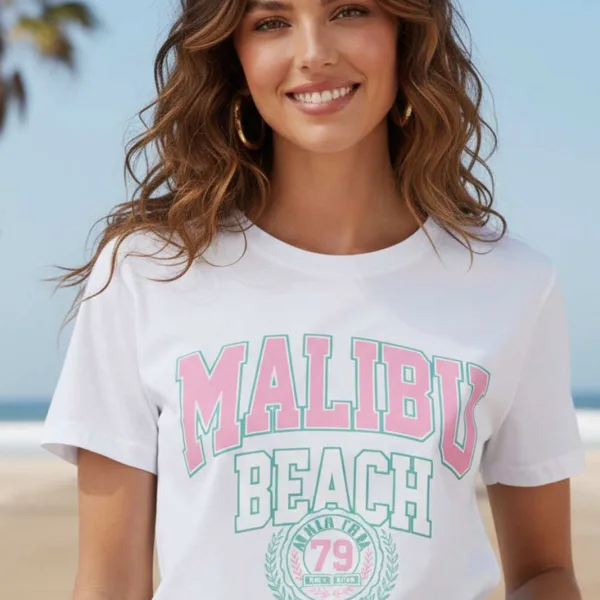 MALIBU GRAPHIC PRINTED REGULAR T-SHIRT