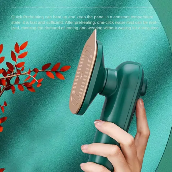 Compact Handheld Steamer | Quick Heat | Dual-Mode Ironing | Fabric-Safe Soleplate | Travel-Friendly Design | Easy-to-Use Visible Water Tank