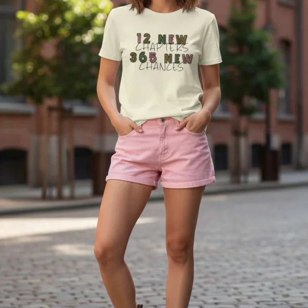 NEW YEAR GRAPHIC PRINTED REGULAR T-SHIRT