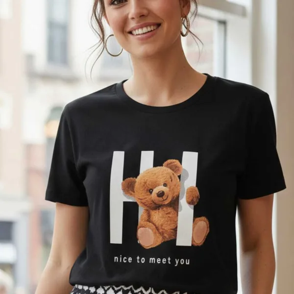 TEDDY GRAPHIC PRINTED REGULAR T-SHIRT