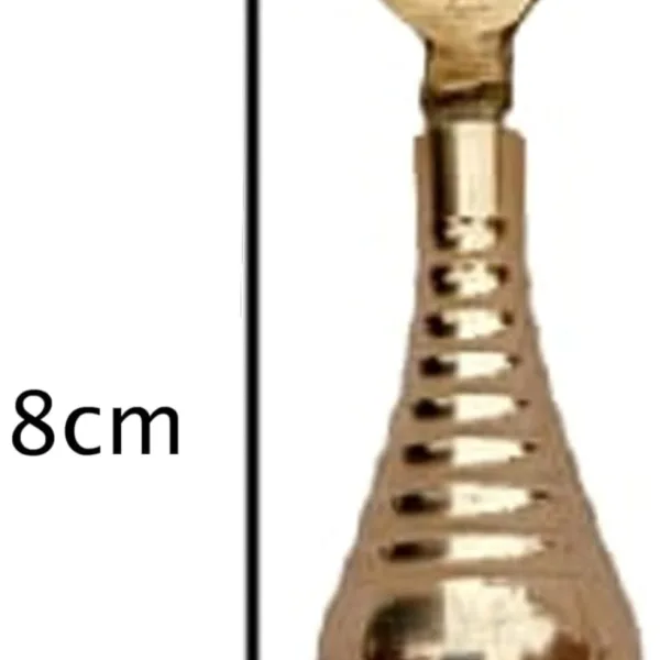 Brass Surmedani With Funnel/Kuppi And Surma Use In Eye's Makeup [Size-8-cm] Pack Of-1 Funnel, 2 Surma Packed,1 Brass Surmedani