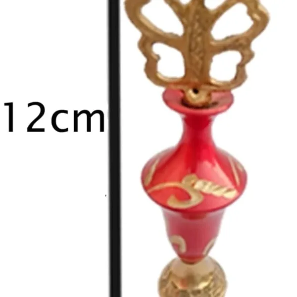 Brass Surmedani With Funnel/Kuppi And Surma Use In Eye's Makeup [Size-12-cm] Pack Of-1 Funnel, 2 Surma Packed, 1 Brass Surmedani