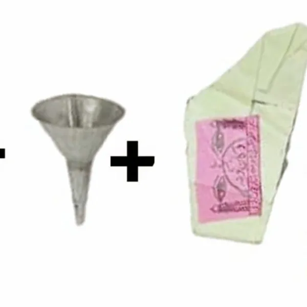 Brass Surmedani With Funnel/Kuppi And Surma Use In Eye's Makeup [Size-10-cm] Pack Of-1 Funnel, 2 Surma Packed, 1 Brass Surmedani