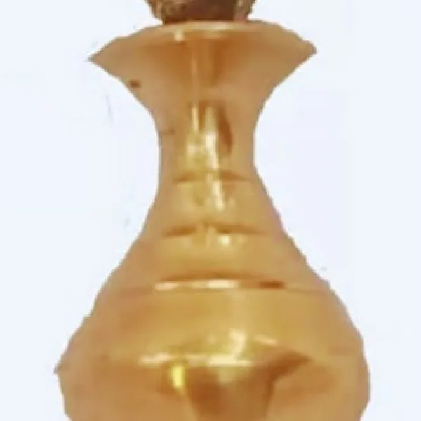 Brass Surmedani With Funnel/Kuppi And Surma Use In Eye's Makeup [Size-9-cm] Pack Of-1 Funnel, 2 Surma Packed, 1 Brass Surmedani