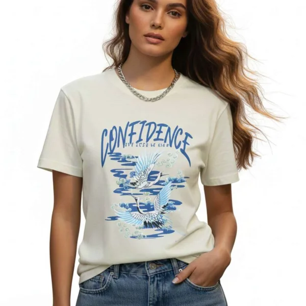 CONFIDENCE GRAPHIC PRNITED REGULAR TEE