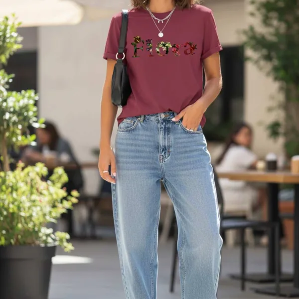 FLORA GRAPHIC PRINTED REGULAR TEE