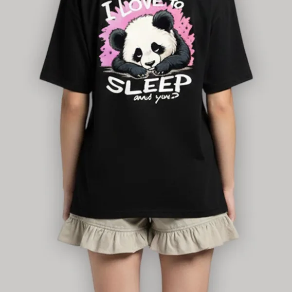 PANDA GRAPHIC PRINTED REGULAR T-SHIRT