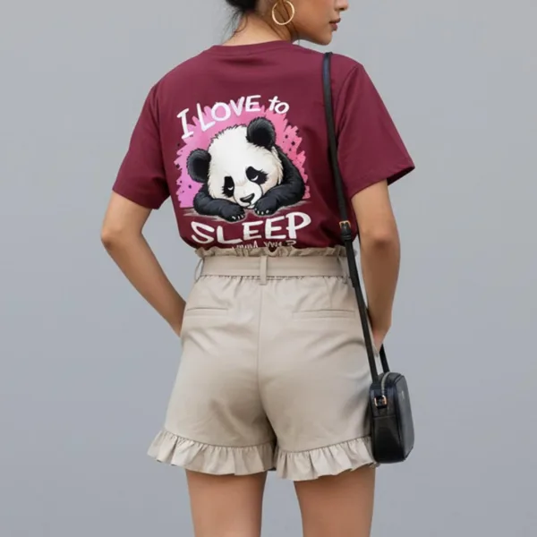 PANDA GRAPHIC PRINTED REGULAR T-SHIRT