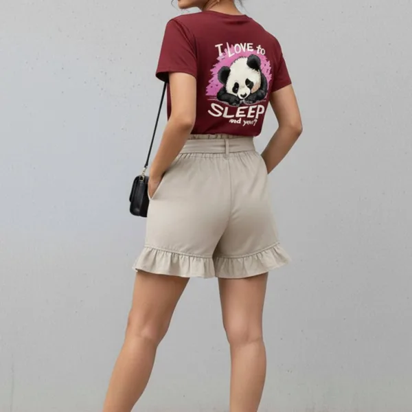 PANDA GRAPHIC PRINTED REGULAR T-SHIRT