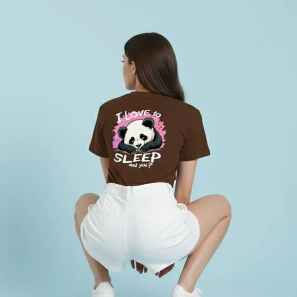 PANDA GRAPHIC PRINTED REGULAR T-SHIRT