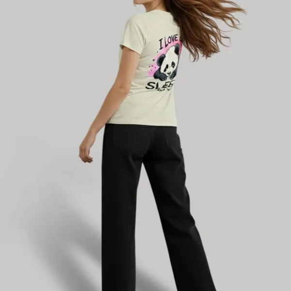 PANDA GRAPHIC PRINTED REGULAR T-SHIRT