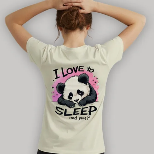 PANDA GRAPHIC PRINTED REGULAR T-SHIRT