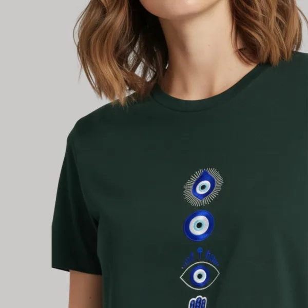 EVIL EYE GRAPHIC PRINTED REGULAR T-SHIRT