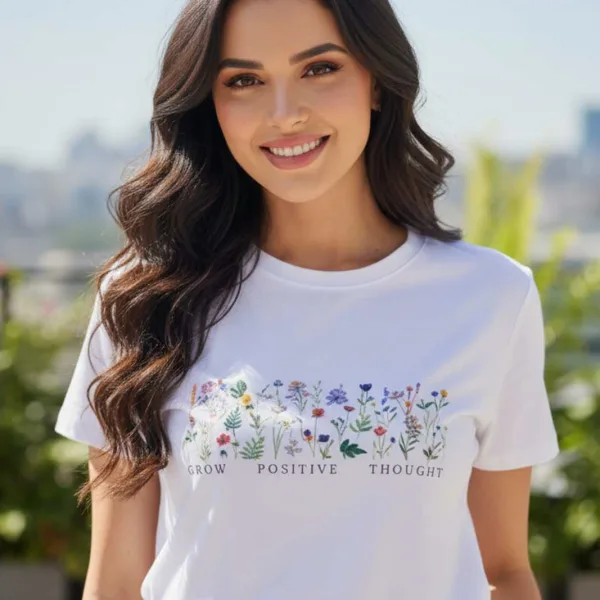 BOTANICAL GRAPHIC PRINTED REGULAR T-SHIRT