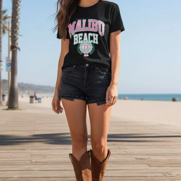 MALIBU GRAPHIC PRINTED REGULAR T-SHIRT