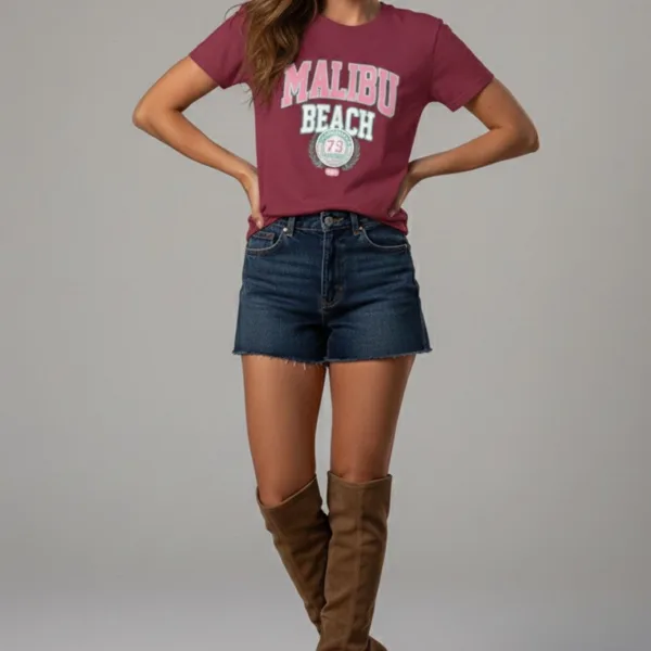 MALIBU GRAPHIC PRINTED REGULAR T-SHIRT