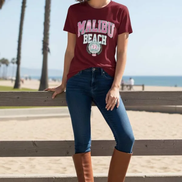 MALIBU GRAPHIC PRINTED REGULAR T-SHIRT