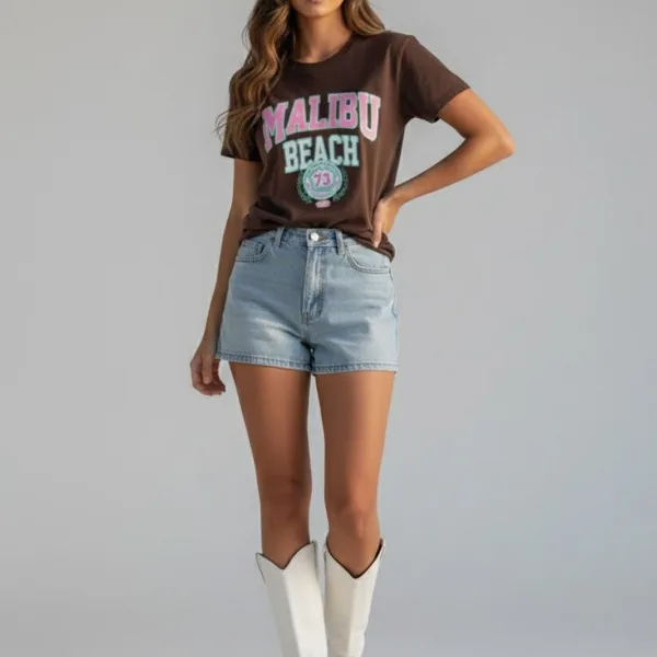 MALIBU GRAPHIC PRINTED REGULAR T-SHIRT