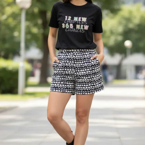 NEW YEAR GRAPHIC PRINTED REGULAR T-SHIRT