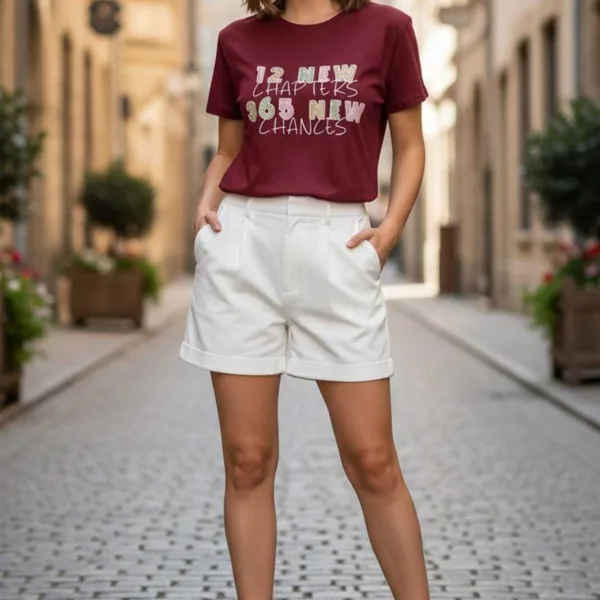 NEW YEAR GRAPHIC PRINTED REGULAR T-SHIRT