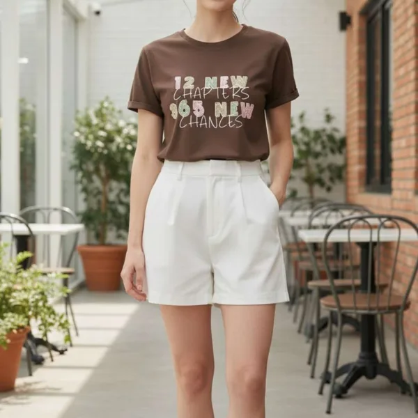 NEW YEAR GRAPHIC PRINTED REGULAR T-SHIRT