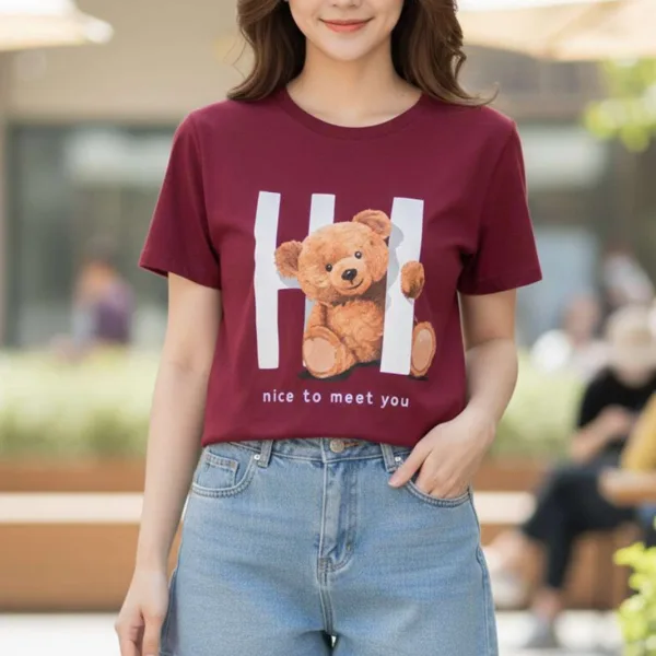 TEDDY GRAPHIC PRINTED REGULAR T-SHIRT