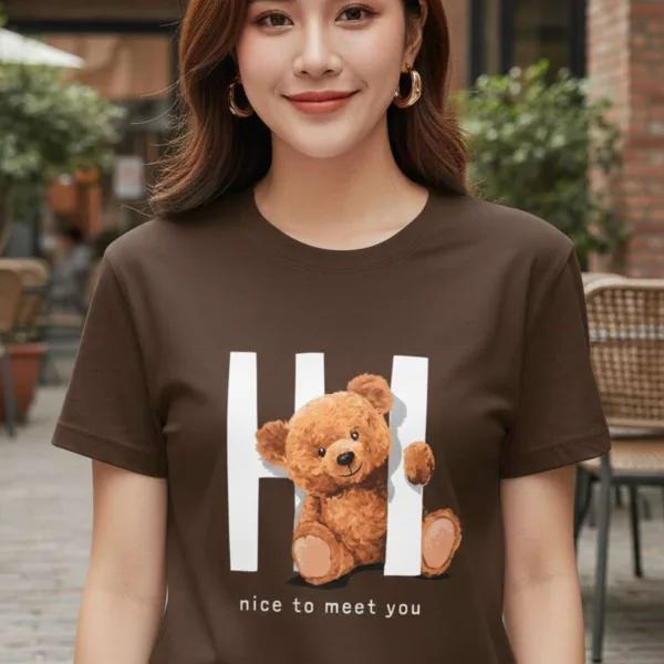TEDDY GRAPHIC PRINTED REGULAR T-SHIRT