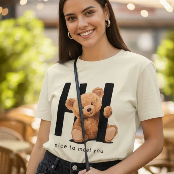TEDDY GRAPHIC PRINTED REGULAR T-SHIRT